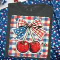 Patriotic Cherry Bow